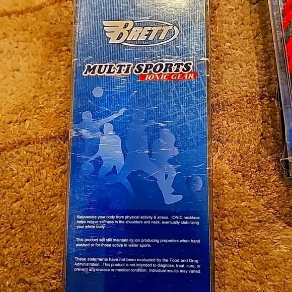 Sport Novelties Titanium Necklace Red&Blue medium - Picture 1 of 3
